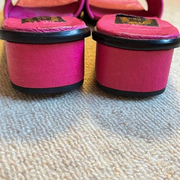 Dragonfly Needlepoint Slides, Worn ONCE. - Picture 4 of 7